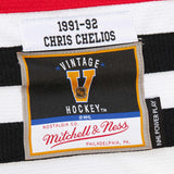 Men's Chicago Blackhawks Chris Chelios Red 1991-92 Power Play Jersey - Pro Jersey Sports
