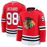 Men's Connor Bedard Chicago Blackhawks Fanatics Red Home Premium Jersey - Pro Jersey Sports