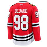 Men's Connor Bedard Chicago Blackhawks Fanatics Red Home Premium Jersey - Pro Jersey Sports