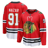 Men's Chicago Blackhawks Frank Nazar Fanatics Red Centennial Breakaway Player Jersey - Pro Jersey Sports