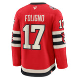 Men's Chicago Blackhawks Nick Foligno Fanatics Red 2025 NHL Winter Classic Premium Player Jersey - Pro Jersey Sports