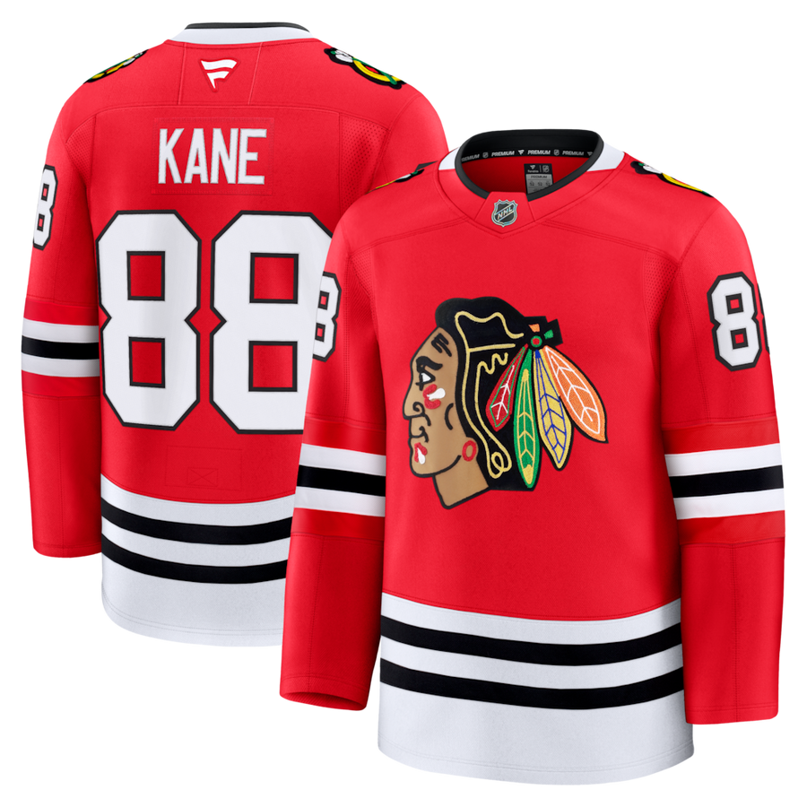 Men's Patrick Kane Chicago Blackhawks Fanatics Red Home Premium Jersey