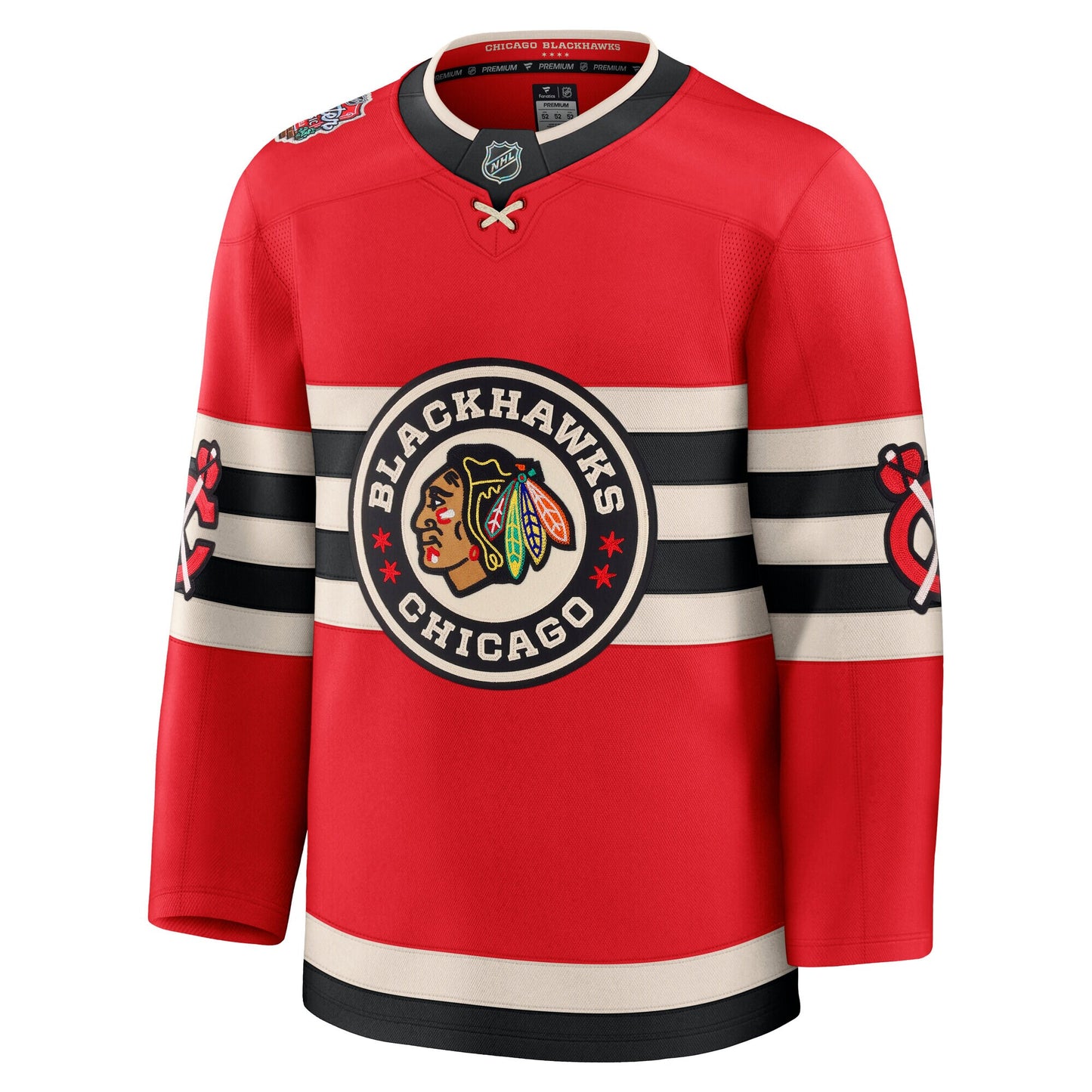 Men's Chicago Blackhawks Fanatics Red 2025 NHL Winter Classic Premium Blank Jersey