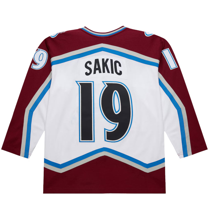 Men's Joe Sakic Colorado Avalanche White 2000-01 Power Play Jersey - Pro Jersey Sports