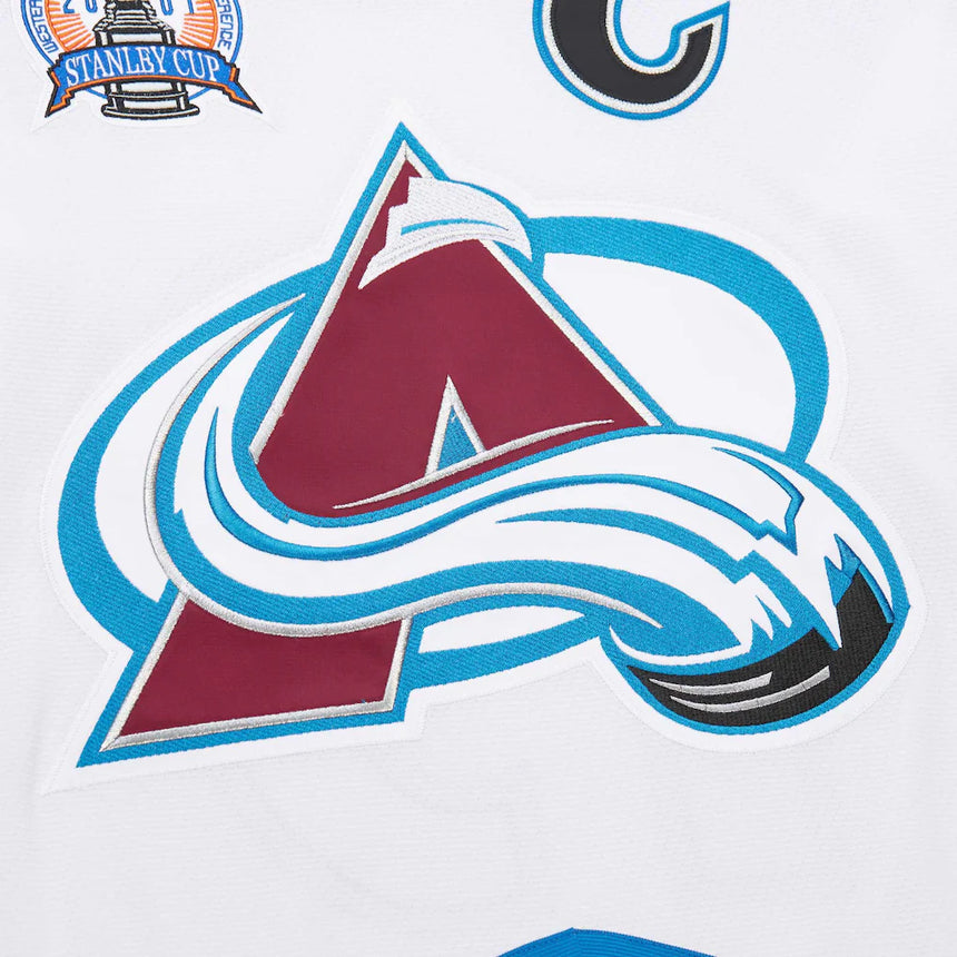 Men's Joe Sakic Colorado Avalanche White 2000-01 Power Play Jersey - Pro Jersey Sports