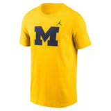 Michigan Wolverines Jordan Brand Maize Primetime Evergreen Logo T-Shirt - Pro Jersey Sports