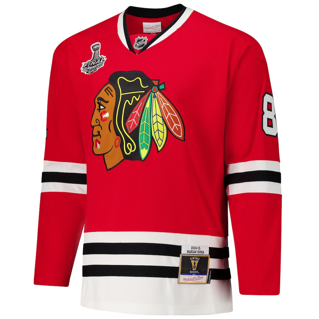Men's Chicago Blackhawks Marian Hossa Red 2014-15 Power Play Jersey - Pro Jersey Sports