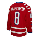Men's Washington Capitals Alexander Ovechkin Mitchell & Ness Red 2015 Captain Patch Blue Line Player Jersey - Pro Jersey Sports