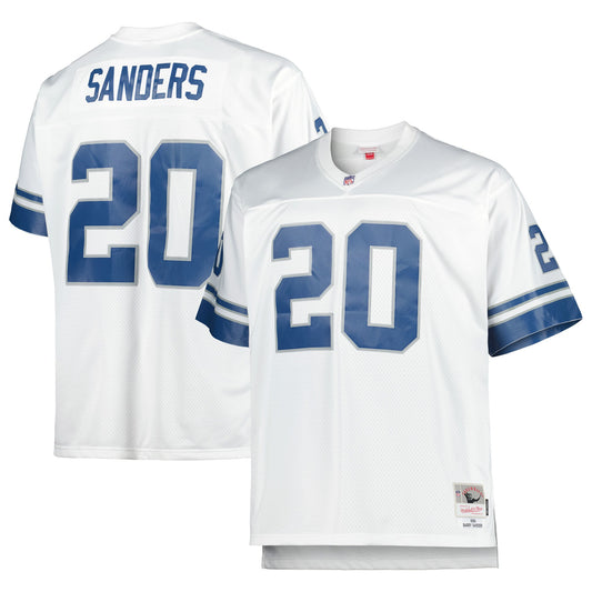 Youth Detroit Lions Barry Sanders Mitchell & Ness White Retired Player Vintage Replica Jersey