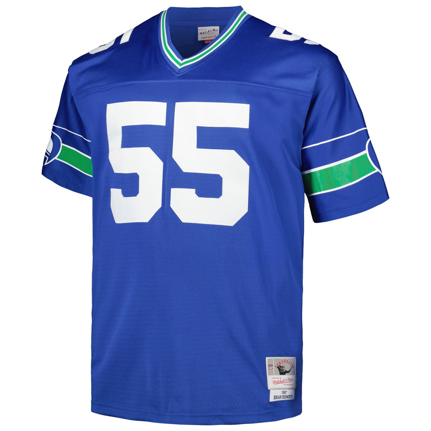 Men's Brian Bosworth Seattle Seahawks Mitchell & Ness Royal 1987 Legacy Replica Jersey - Pro Jersey Sports