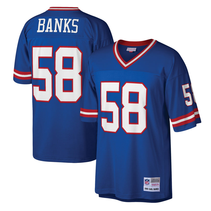 Carl Banks New York Giants Mitchell & Ness Legacy Replica Jersey - Royal - Pro Jersey Sports