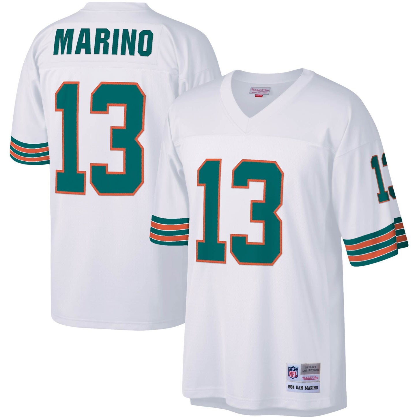 Mens Miami Dolphins Dan Marino Mitchell & Ness White Legacy Replica Jersey