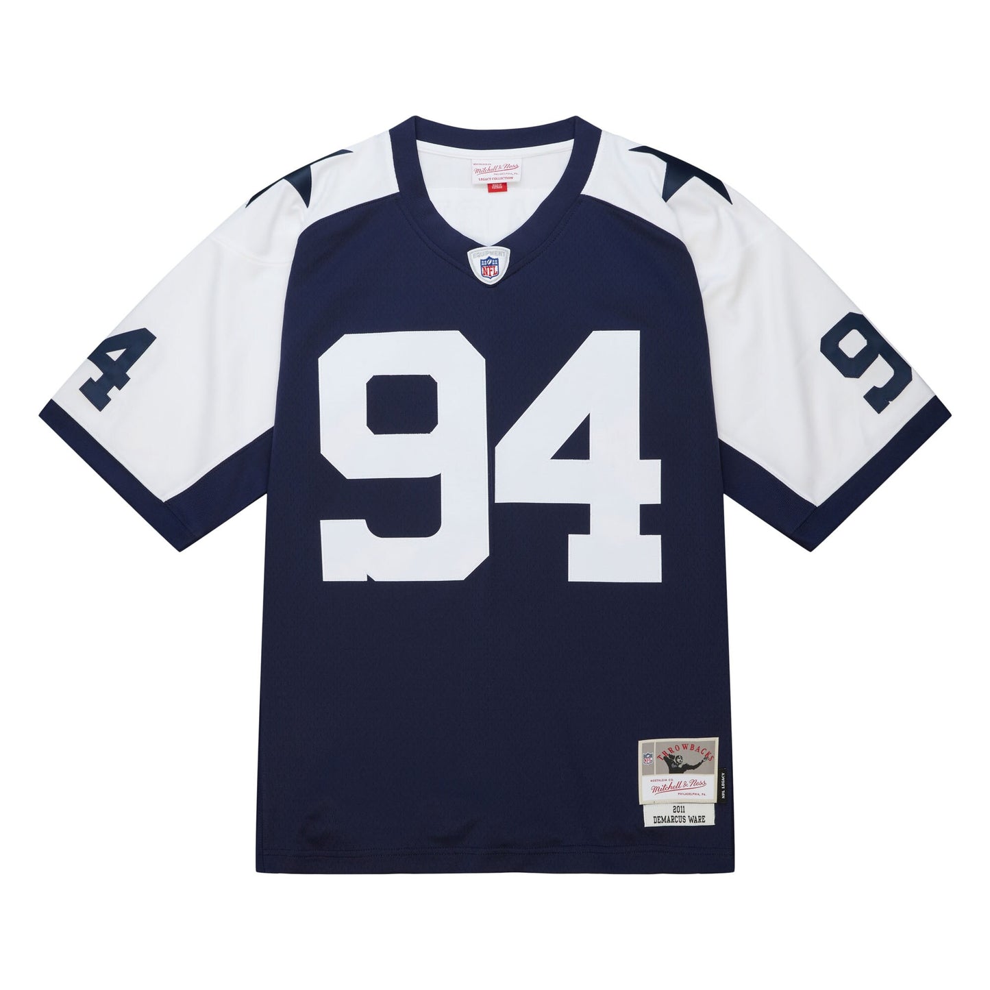 Men's Dallas Cowboys DeMarcus Ware Mitchell & Ness Navy 2011 Alternate Legacy Replica Jersey - Pro Jersey Sports