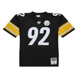 Men's James Harrison Pittsburgh Steelers Mitchell & Ness Black 2005 Legacy Replica Jersey - Pro Jersey Sports