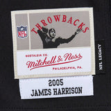 Men's James Harrison Pittsburgh Steelers Mitchell & Ness Black 2005 Legacy Replica Jersey - Pro Jersey Sports