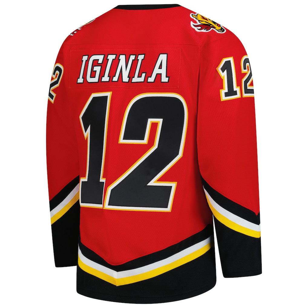 Men's Jerome Iginla Calgary Flames Red Mitchell & Ness Power Play Jersey