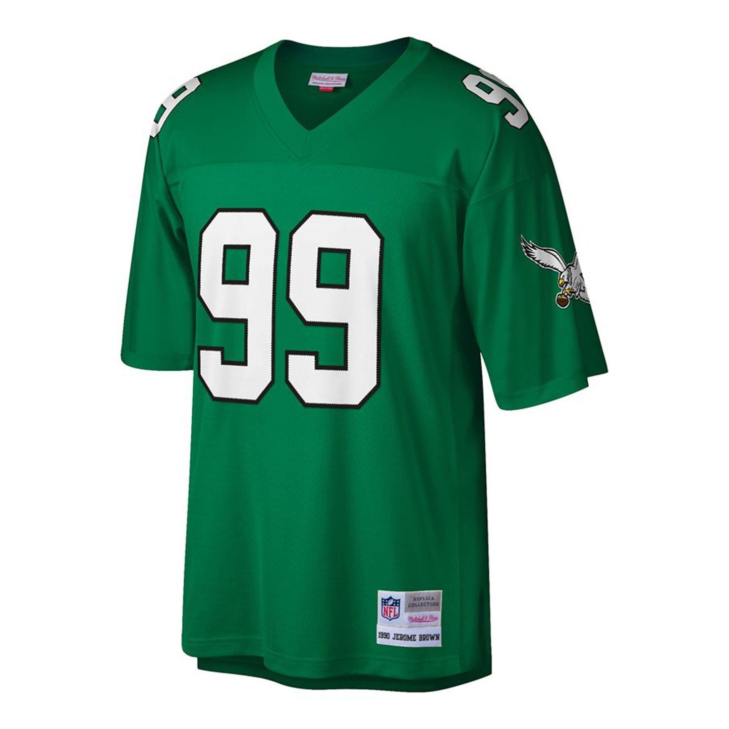 Men's Jerome Brown Philadelphia Eagles 1990 Green Mitchell & Ness Legacy Replica Jersey