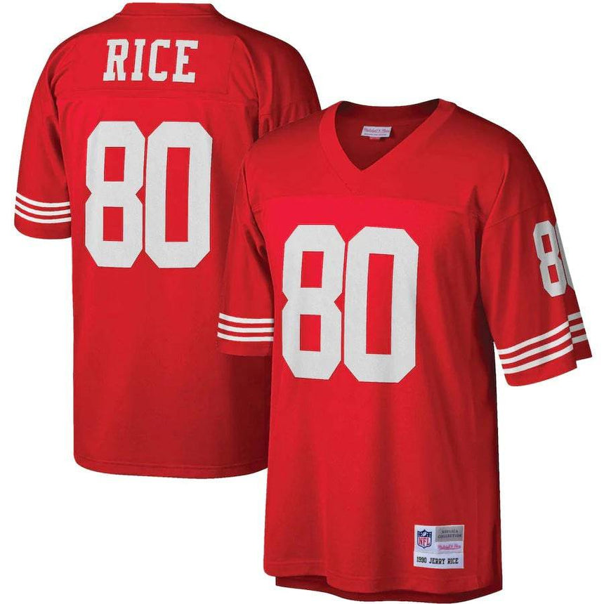 Men's Mitchell & Ness Jerry Rice Scarlet San Francisco 49ers Retired Player Legacy Replica Jersey - Pro Jersey Sports