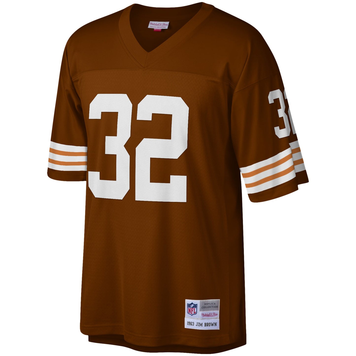 Men's Cleveland Browns Jim Brown Mitchell & Ness Brown Legacy Player Replica Jersey