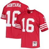 Mens San Francisco 49ers Joe Montana Mitchell & Ness Scarlet Retired Player Vintage Replica Jersey - Pro Jersey Sports