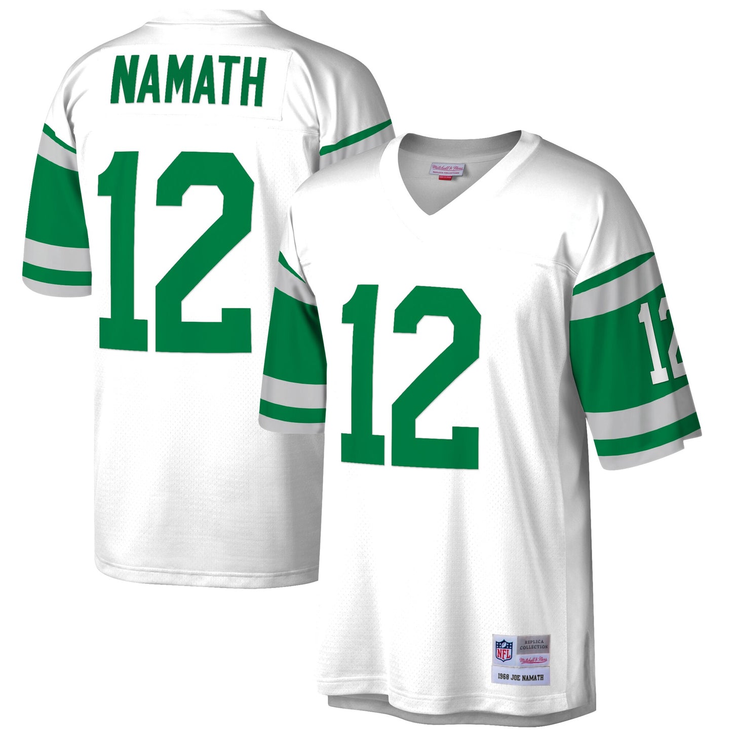 Men's Joe Namath New York Jets Mitchell & Ness White Legacy Replica Jersey