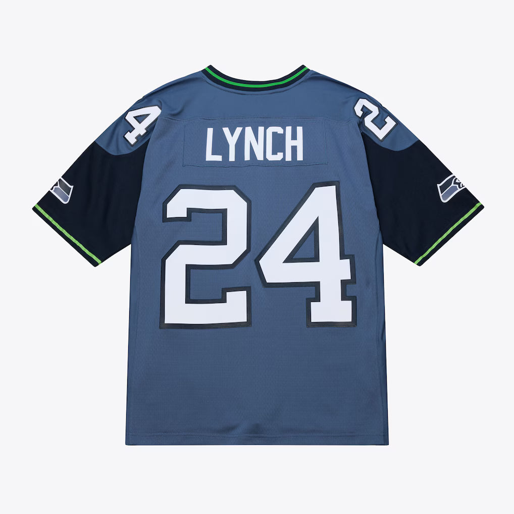 Men's Seattle Seahawks Marshawn Lynch Mitchell & Ness Blue 2010 Legacy Replica Jersey - Pro Jersey Sports