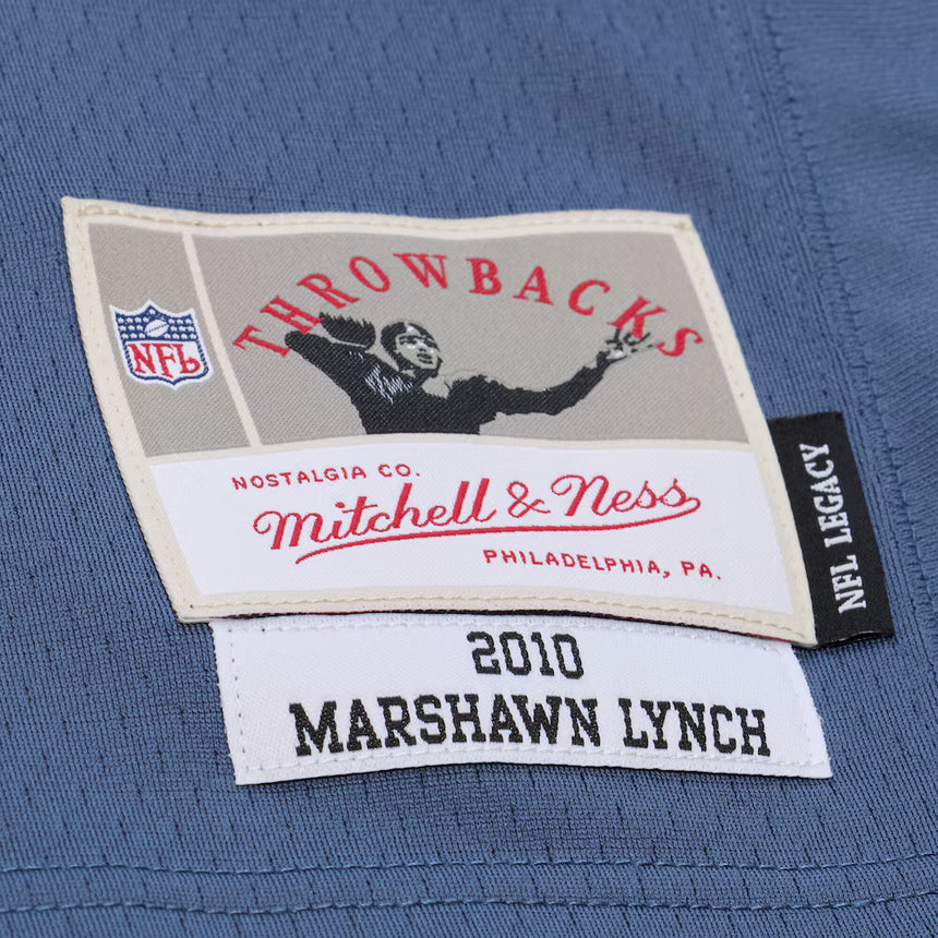 Men's Seattle Seahawks Marshawn Lynch Mitchell & Ness Blue 2010 Legacy Replica Jersey - Pro Jersey Sports