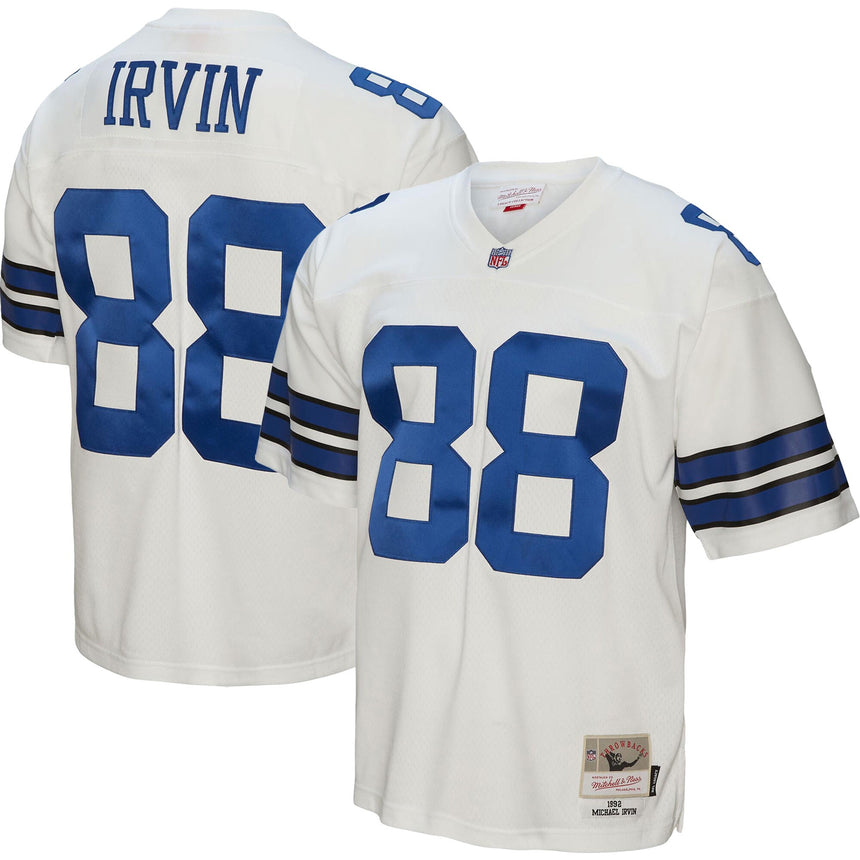 Men's Mitchell & Ness Michael Irvin White Dallas Cowboys Legacy Replica Jersey - Pro Jersey Sports