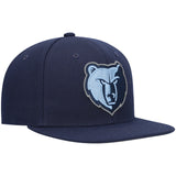 Mens NBA Memphis Grizzlies Navy Team Ground 2.0 Snapback Hat By Mitchell And Ness - Pro Jersey Sports