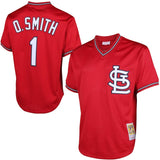 Men's Mitchell & Ness Ozzie Smith 1996 St. Louis Cardinals Batting Practice Cooperstown Jersey - Pro Jersey Sports