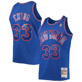 Men's New York Knicks Patrick Ewing Mitchell & Ness Blue 1996-97 Hardwood Classics Swingman Jersey - Pro Jersey Sports