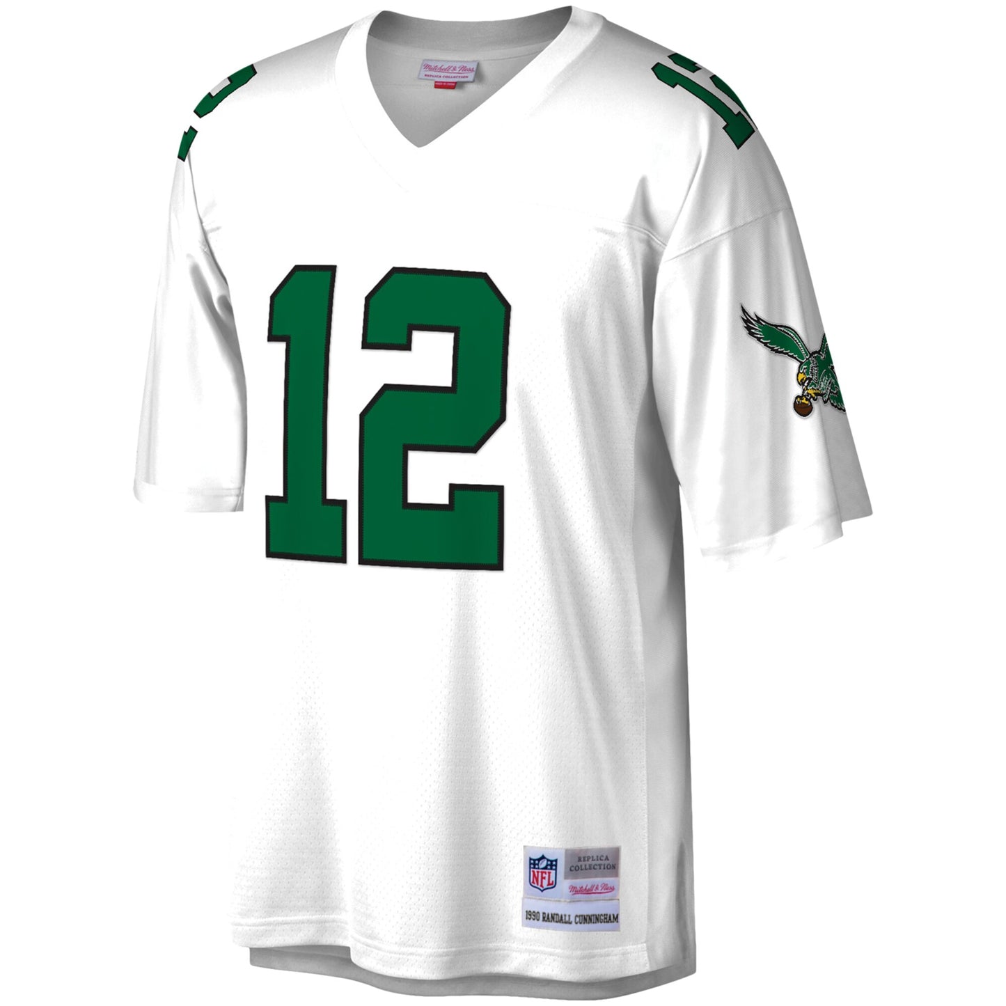 Men's Randall Cunningham Philadelphia Eagles 1990 White Mitchell & Ness Legacy Replica Jersey