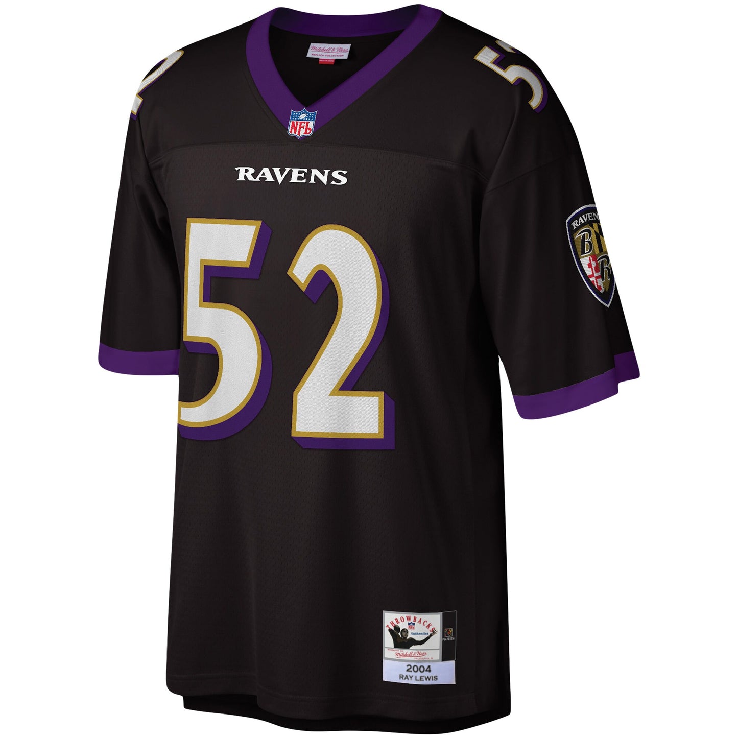 Men's Mitchell & Ness Ray Lewis Black Baltimore Ravens 2004 Legacy Replica Jersey - Pro Jersey Sports