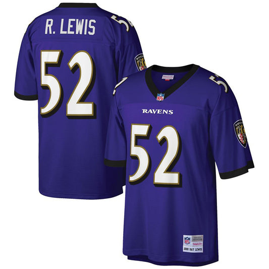 Youth Baltimore Ravens Ray Lewis Mitchell & Ness Purple Retired Player Vintage Replica Jersey