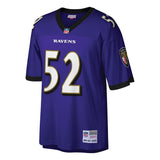Youth Baltimore Ravens Ray Lewis Mitchell & Ness Purple Retired Player Vintage Replica Jersey - Pro Jersey Sports