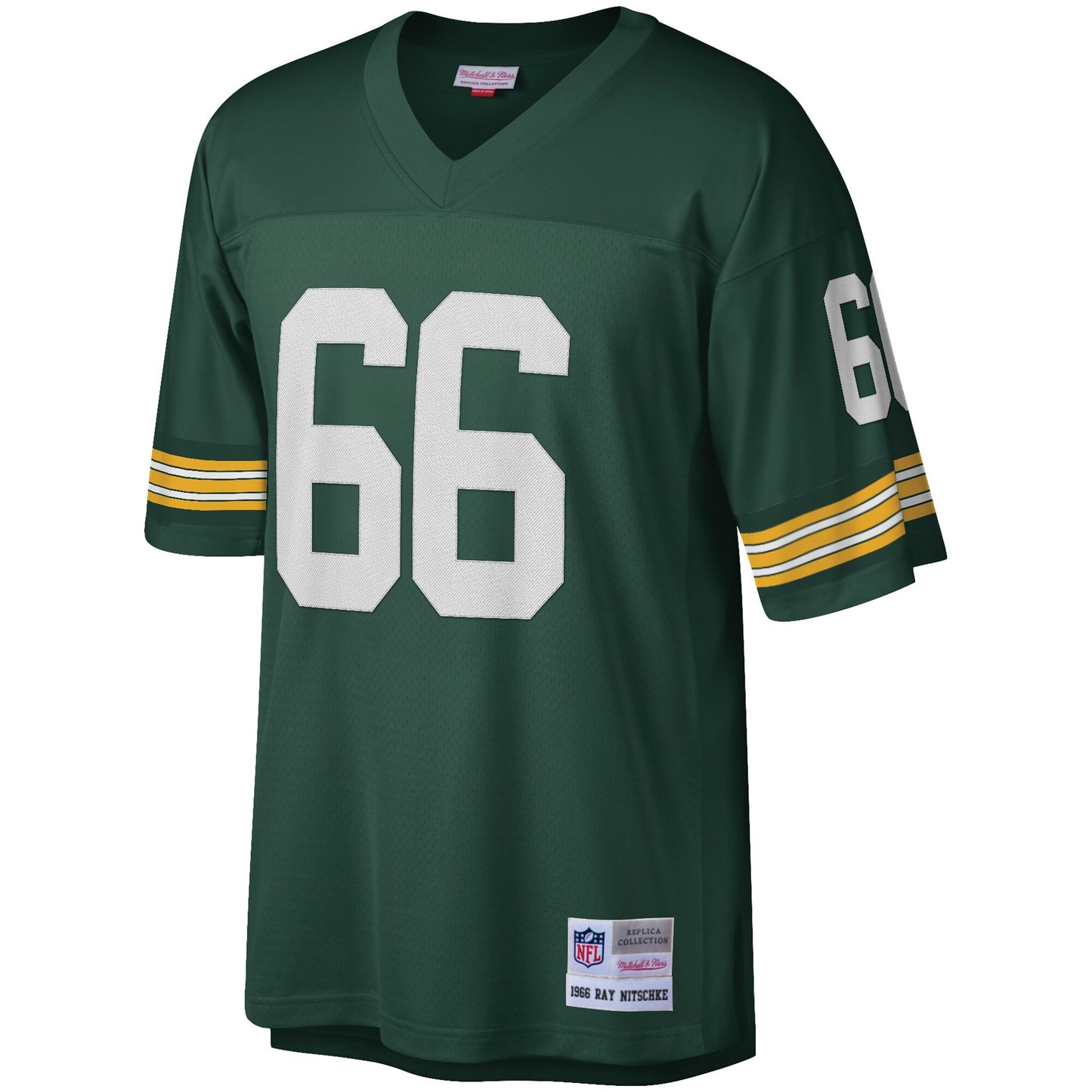 Mens Green Bay Packers Ray Nitschke Mitchell & Ness Green Replica Legacy Jersey