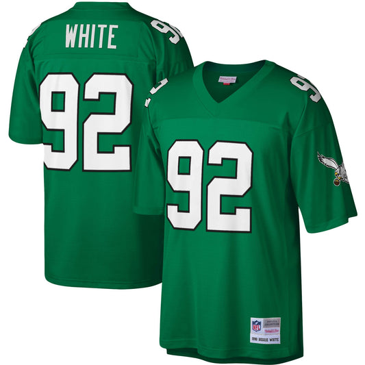 Men's Reggie White Philadelphia Eagles 1990 Green Mitchell & Ness Legacy Replica Jersey