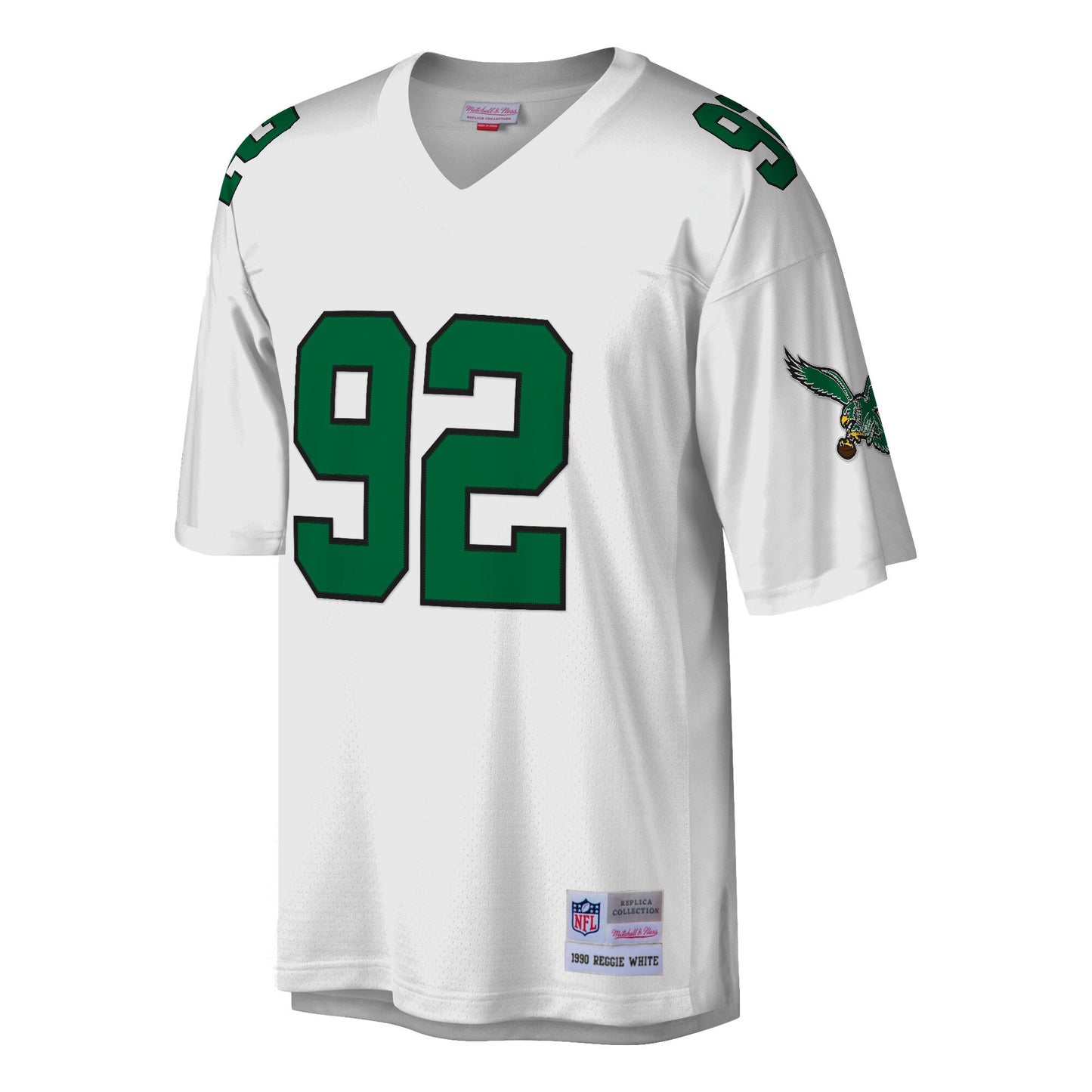 Men's Reggie White Philadelphia Eagles 1990 White Mitchell & Ness Legacy Replica Jersey (Copy)