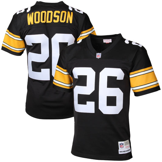 Men's Pittsburgh Steelers Rod Woodson Mitchell & Ness Black Legacy Replica Jersey