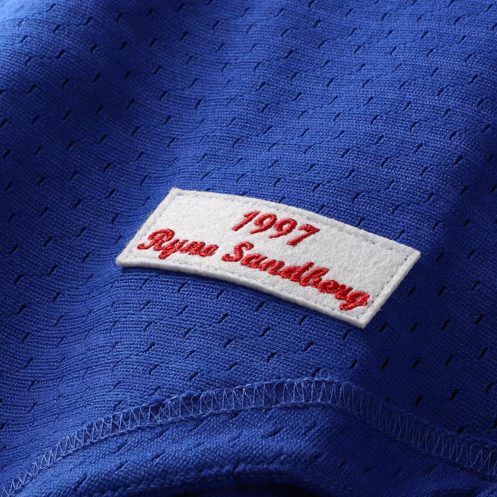 Mitchell & Ness Ryne Sandberg Chicago Cubs 1997 Authentic BP Button Down Jersey