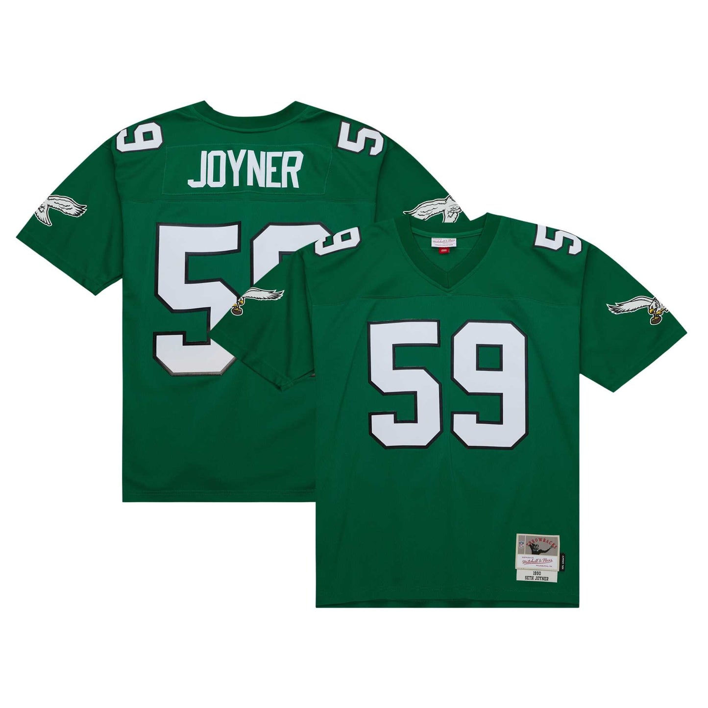 Men's Seth Joyner Philadelphia Eagles 1990 Green Mitchell & Ness Legacy Replica Jersey