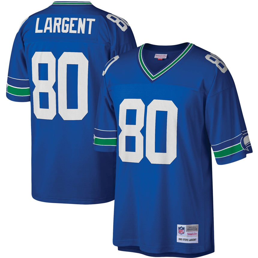 Men's Steve Largent Seattle Seahawks Mitchell & Ness Royal 1985 Legacy Replica Jersey - Pro Jersey Sports
