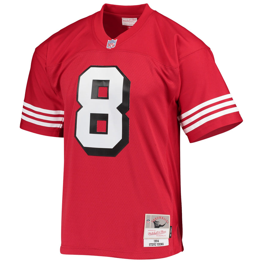 Men's Mitchell & Ness Steve Young Scarlet San Francisco 49ers Retired Player Legacy Replica Jersey - Pro Jersey Sports
