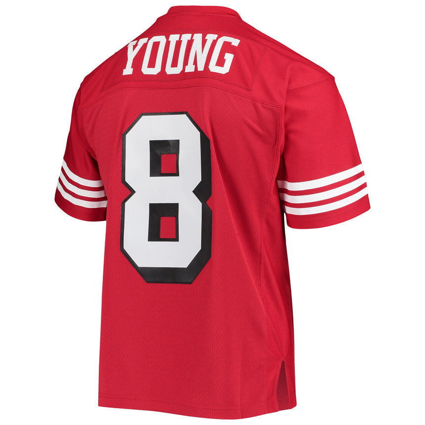 Men's Mitchell & Ness Steve Young Scarlet San Francisco 49ers Retired Player Legacy Replica Jersey - Pro Jersey Sports