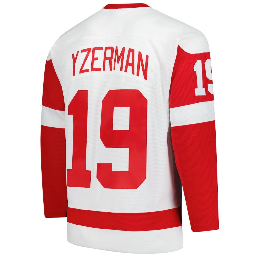 Men's Steve Yzerman Detroit Red Wings 1983-84 White Mitchell & Ness Power Play Jersey - Pro Jersey Sports