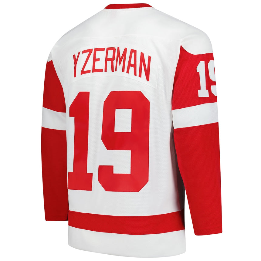 Men's Steve Yzerman Detroit Red Wings 1983-84 White Mitchell & Ness Power Play Jersey - Pro Jersey Sports
