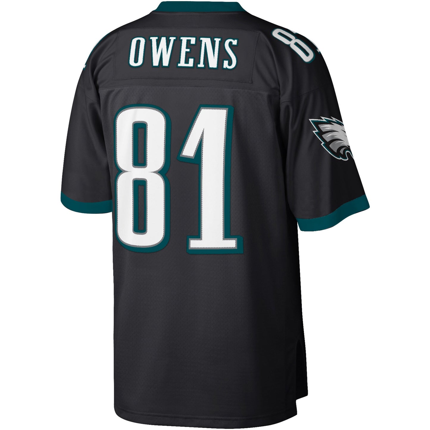 Men's Terrell Owens Philadelphia Eagles 2004 Black Mitchell & Ness Legacy Replica Jersey