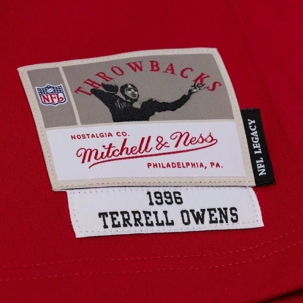 Men's Mitchell & Ness Terrell Owens White San Francisco 49ers 1996 Retired Player Legacy Replica Jersey
