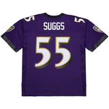 Men's Mitchell & Ness Terrell Suggs Purple Baltimore Ravens 2003 Legacy Replica Jersey - Pro Jersey Sports