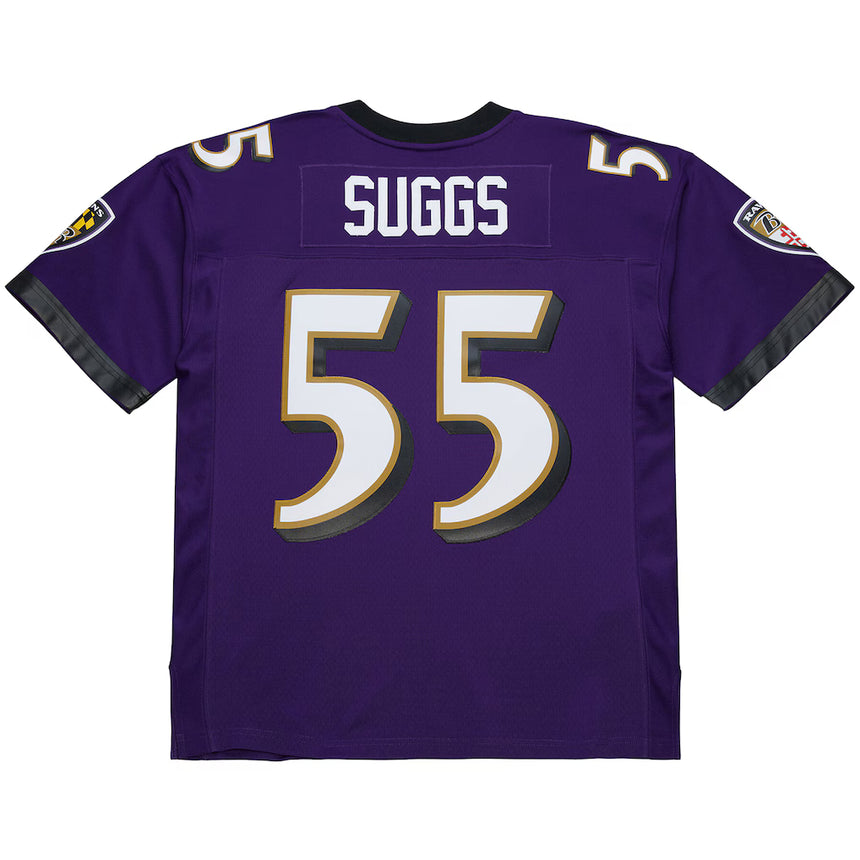 Men's Mitchell & Ness Terrell Suggs Purple Baltimore Ravens 2003 Legacy Replica Jersey - Pro Jersey Sports